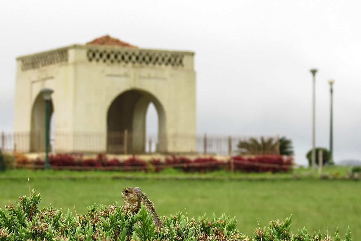 The pavilion and gardens at Raja&rsquo;s Seat, Madikeri